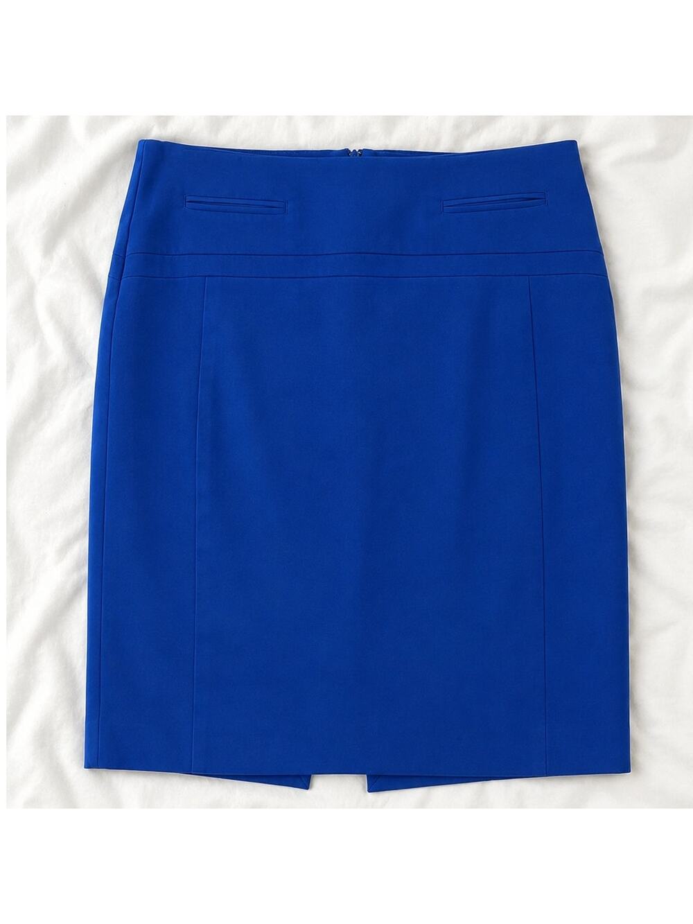 Express Royal Blue Pencil Skirt Size 4 - Office Siren Business Career